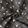 Tissu de décoration Jacquard petits éventails – noir/or,  thumbnail number 4