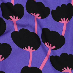 Lenzing Ecovero™ Poppies | Nerida Hansen – lilas/noir, 