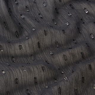 Mousseline Pois à paillettes – noir, 