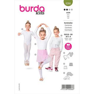 Jupe,Body,Gilet, Burda 9266 | 98-128, 