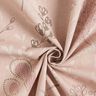 Tissu de décoration Semi-panama Branches tendres – vieux rose clair/nature,  thumbnail number 3