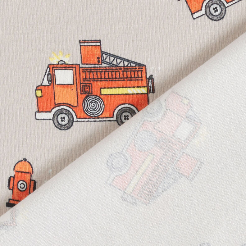 Jersey coton Pompiers – gris brume,  image number 4
