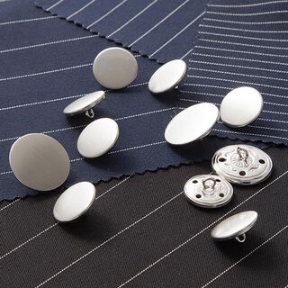 Costume Bouton Set [ 11-pièces ] – argent métallique, 