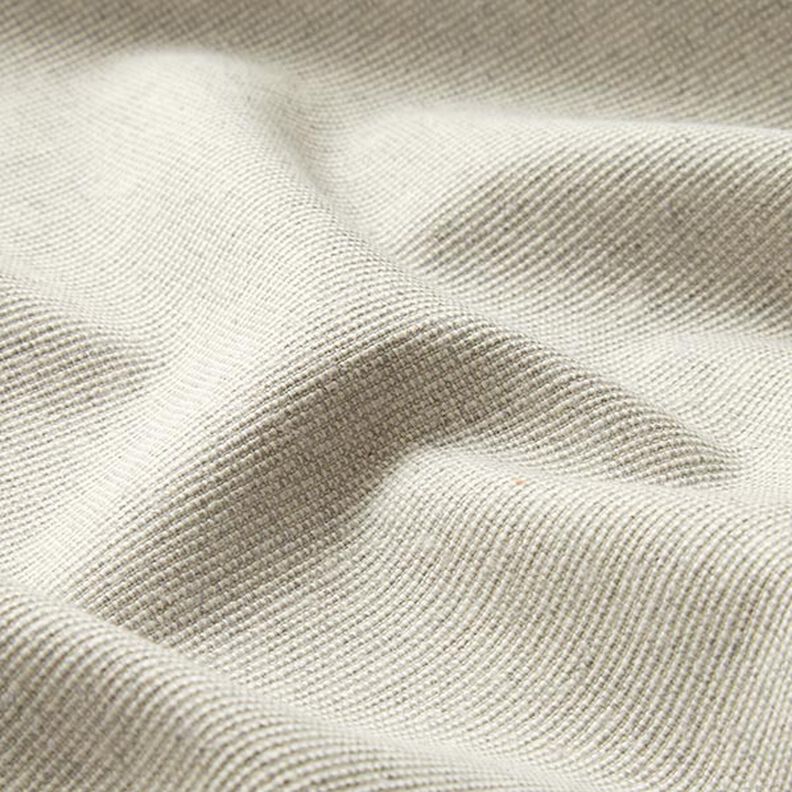 Tissu déco semi-panama nervuré en coton recyclé – gris brume,  image number 2