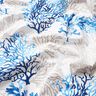 Tissu en coton Cretonne Grands coraux – blanc/bleu,  thumbnail number 2