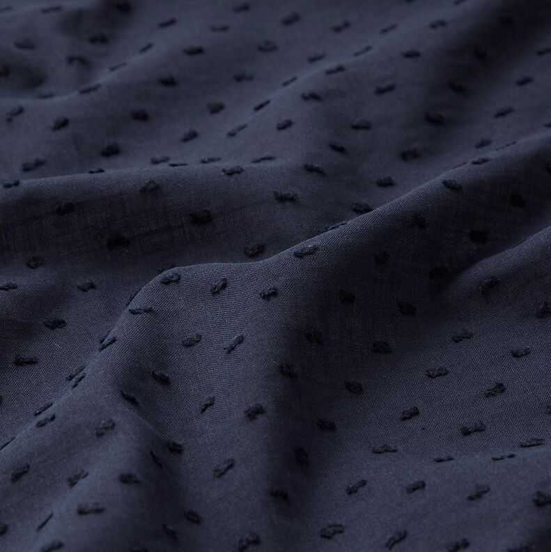 Batiste de coton Dobby – bleu nuit, image number 2