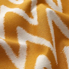 Tissus pour l’extérieur Jacquard Motif ikat – moutarde, 