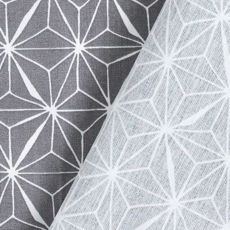 Coton enduit Étoiles graphiques – gris/blanc,  image number 5