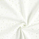 Tissu double gaze de coton taches dorées éparses – blanc/or,  thumbnail number 3