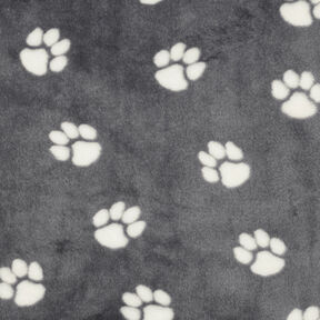 Polaire douillet Pattes d’animaux | by Poppy – gris schiste/ivoire, 