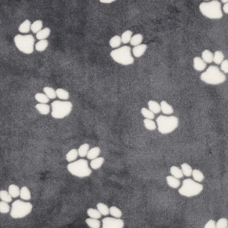 Polaire douillet Pattes d’animaux | by Poppy – gris schiste/ivoire,  image number 1