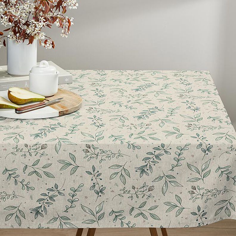 Tissu déco semi-panama Branches délicates – nature, image number 6