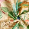 Tissu de décoration Semi-panama Animaux de la jungle – beige/vert,  thumbnail number 3