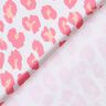 Tissu pour maillot de bain Imprimé léopard – blanc/rose,  thumbnail number 4