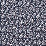 Jersey coton Petites fleurs douces avec cœurs – bleu marine,  thumbnail number 1