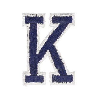 Application lettre K [ Hauteur : 4,6 cm ] – bleu marine, 