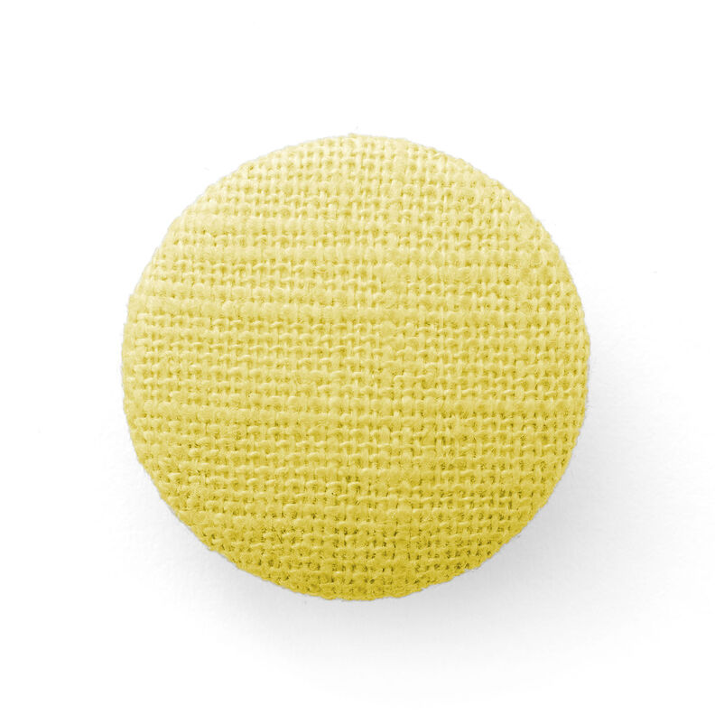 Bouton recouvert, Lin moyen – jaune clair,  image number 1
