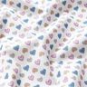 Tissu en coton Popeline Cœurs doux – blanc/violet pastel,  thumbnail number 2