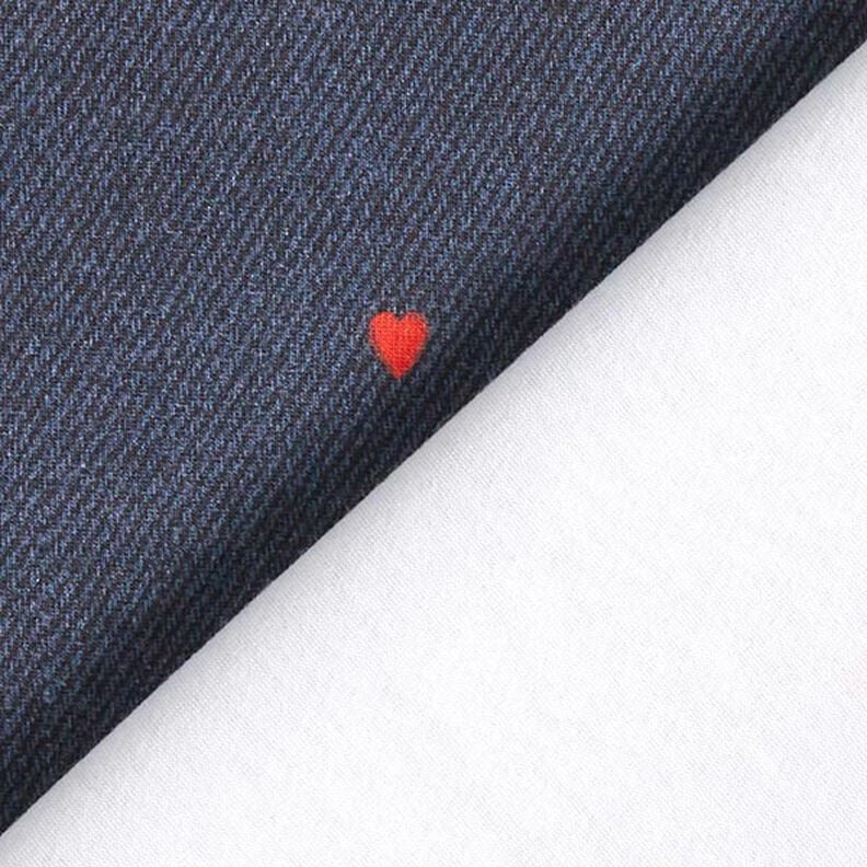 Jersey coton Cœurs en aspect jean Impression numérique – gris bleu/rouge feu,  image number 4