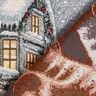 panneau décoratif Gobelin Chats de Noël – bleu clair/carmin,  thumbnail number 4