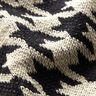 Tissu tricoté pied-de-poule – beige clair/noir,  thumbnail number 3