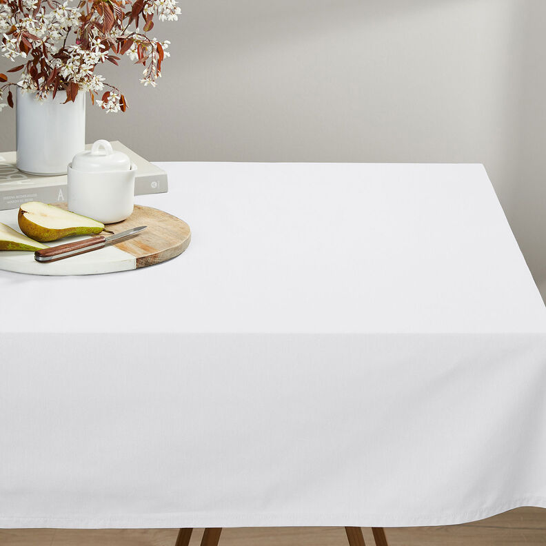 Tissu en coton Cretonne Uni – blanc,  image number 5