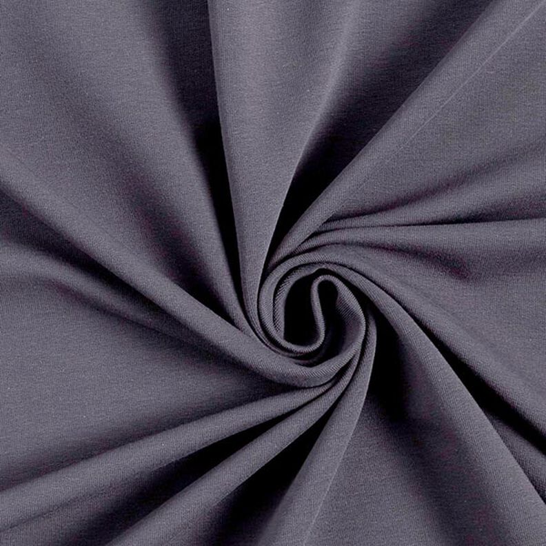 French Terry léger uni – bleu noir, image number 1