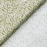 Tissu en coton Cretonne Mini feuilles – kaki clair/blanc,  thumbnail number 4
