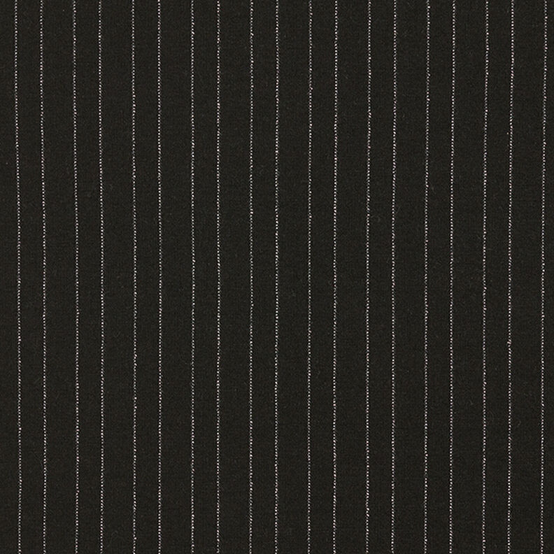 Jersey romanite Fines rayures en lurex – noir,  image number 1