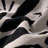 Tissu de décoration Gobelin Plantes abstraites – beige clair/noir,  thumbnail number 2