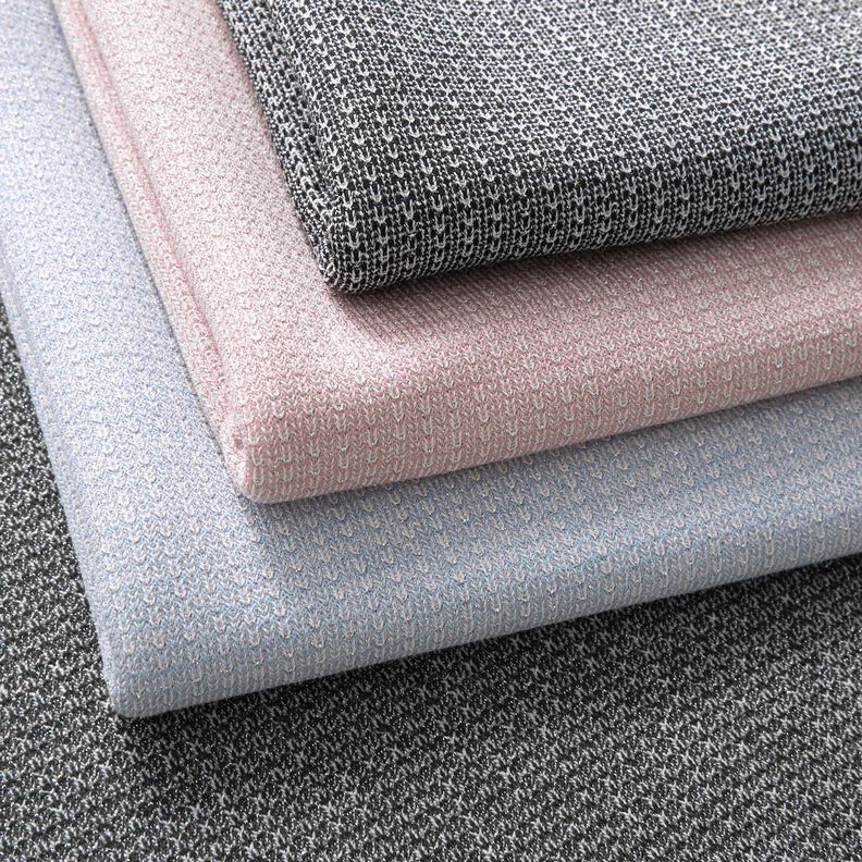 French Terry Paillettes – bleu clair,  image number 7