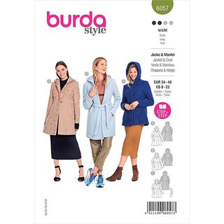 Manteau, Burda 6057 | 34-48, 