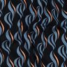 Viscose stretch vagues abstraites – bleu noir/jean bleu clair,  thumbnail number 2