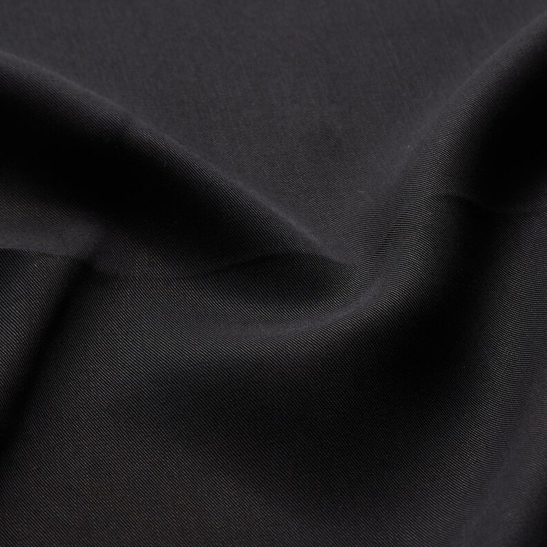 Tissu chemisier Lyocell uni – noir,  image number 2