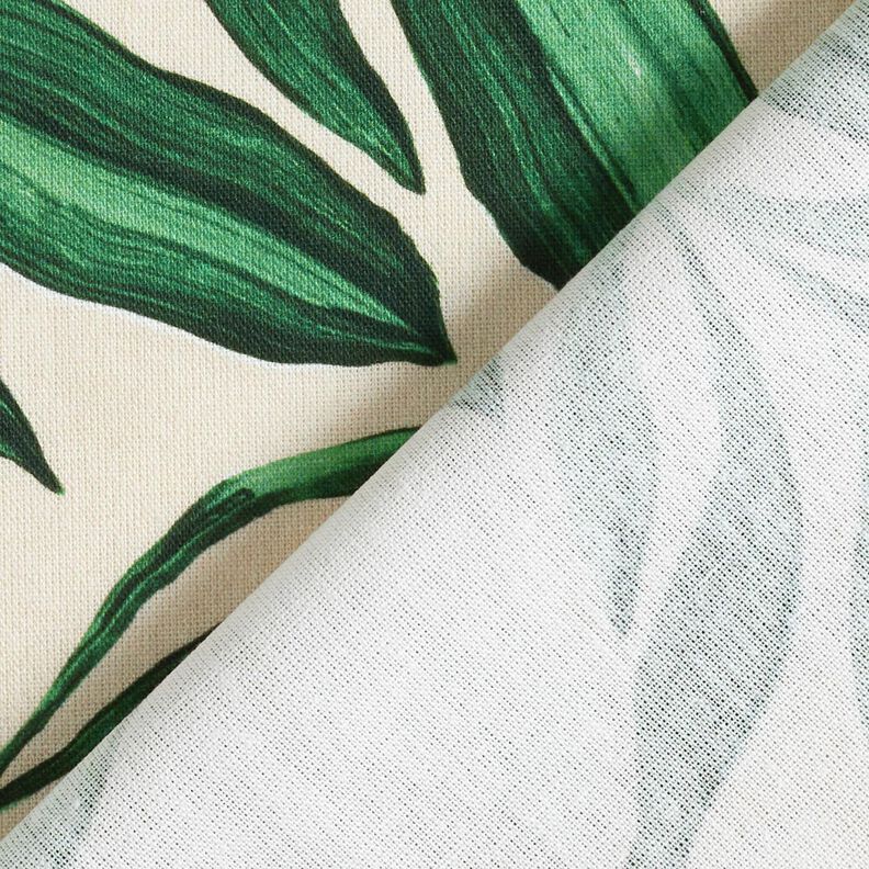 Tissu de décoration Canvas Plantes chics – vert foncé/nature, image number 4