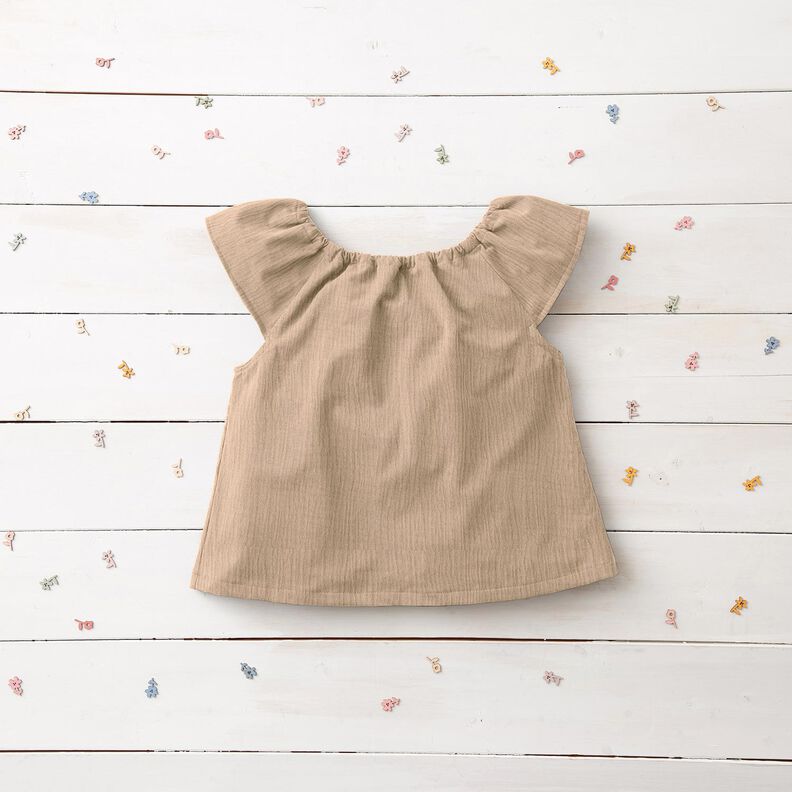 Tissu double gaze de coton – beige foncé, image number 8