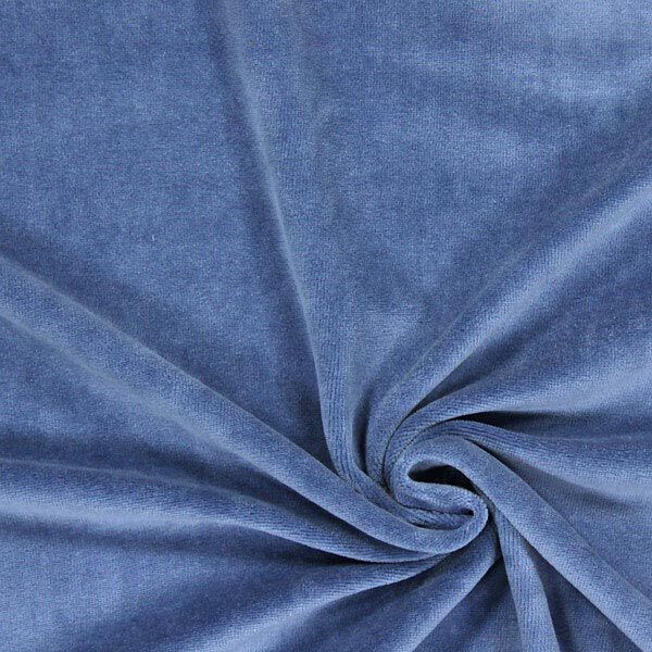 Tissu Nicki Uni – bleu acier,  image number 1