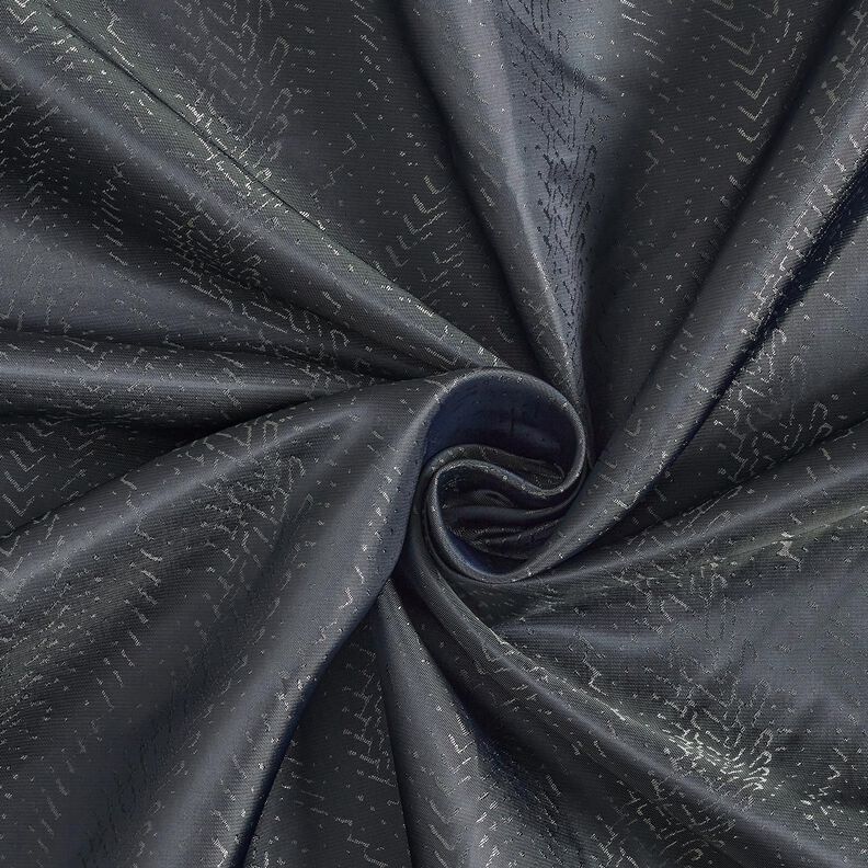 Tissu de doublure Jacquard Motif écaille – anthracite,  image number 3