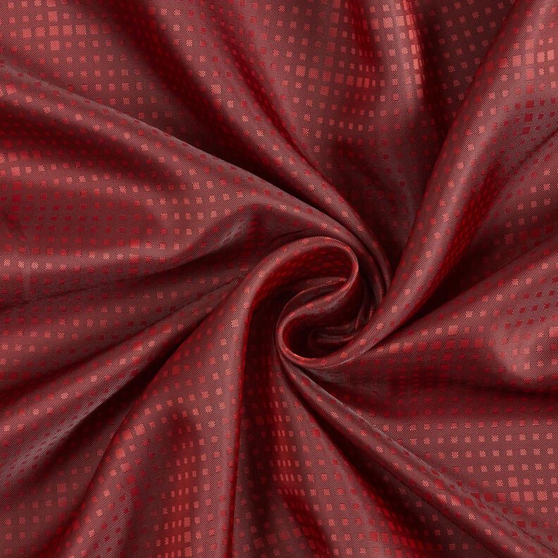 Tissu de doublure Jacquard Petites boîtes irrégulières – carmin,  image number 3