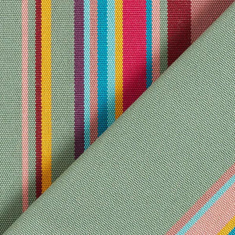 Tissu d’extérieur Canvas Rayures multicolores – vieux rose foncé,  image number 5