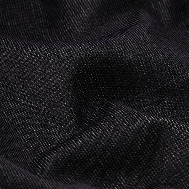 Velours côtelé fin stretch look jean – noir,  image number 2