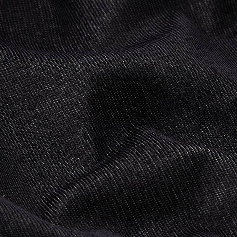 Velours côtelé fin stretch look jean – noir, image number 2