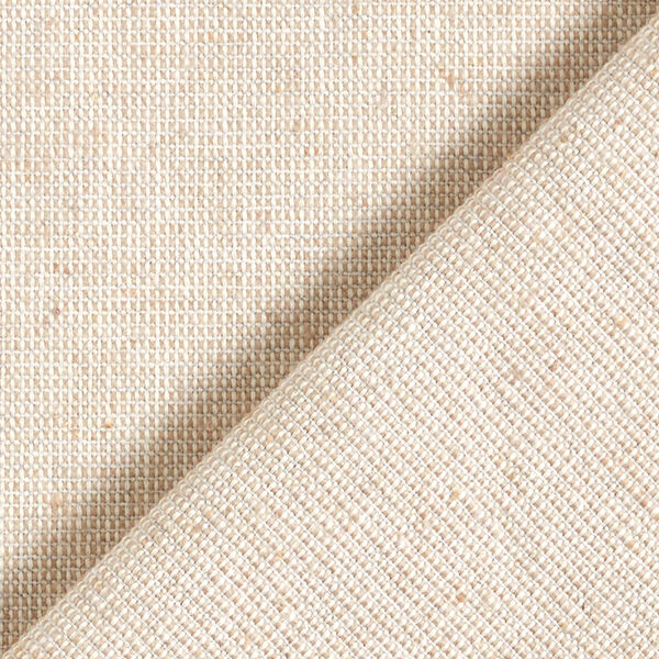 Tissu déco semi-panama nervuré en coton recyclé – beige,  image number 3