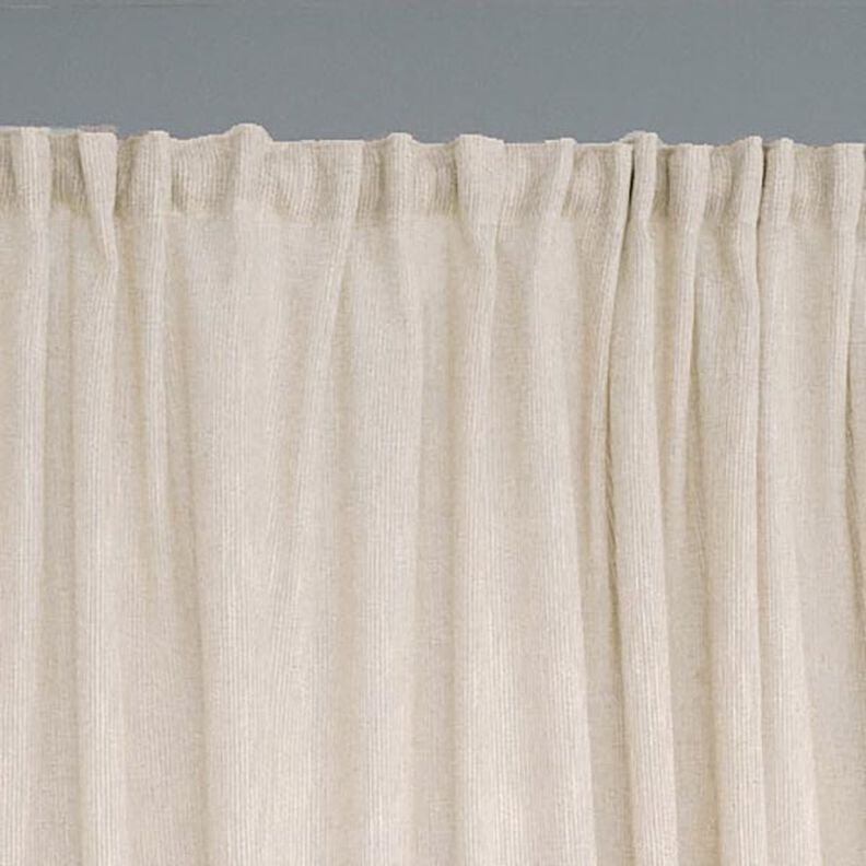 Tissu pour voilages Structure tissée 300 cm – beige clair,  image number 7