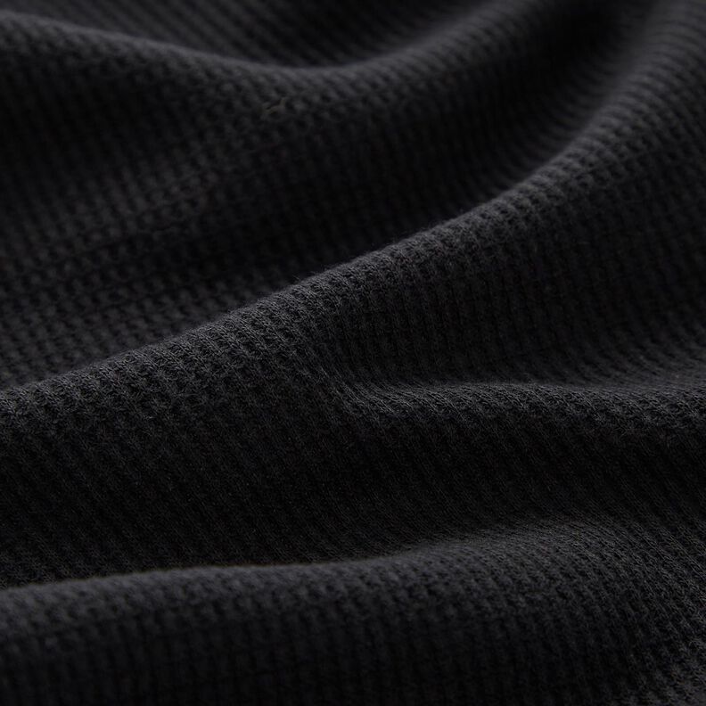 Jersey gaufré Uni – noir,  image number 2