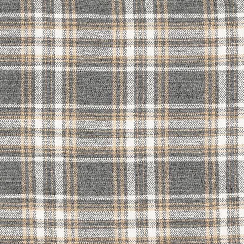 Flanelle coton Carreaux – gris/blanc, image number 1