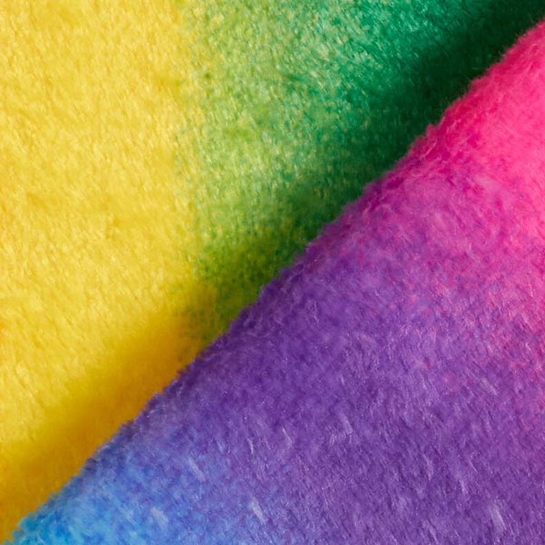 Fourrure synthétique arc-en-ciel coloré,  image number 3