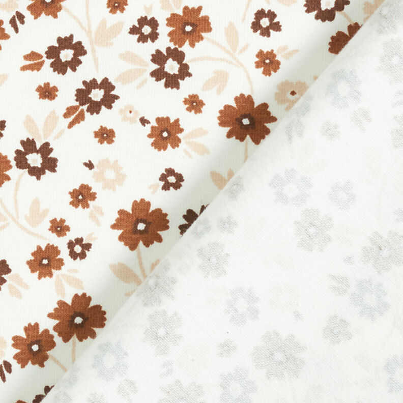 Jersey coton Fleurs dans un pré  – écru,  image number 4