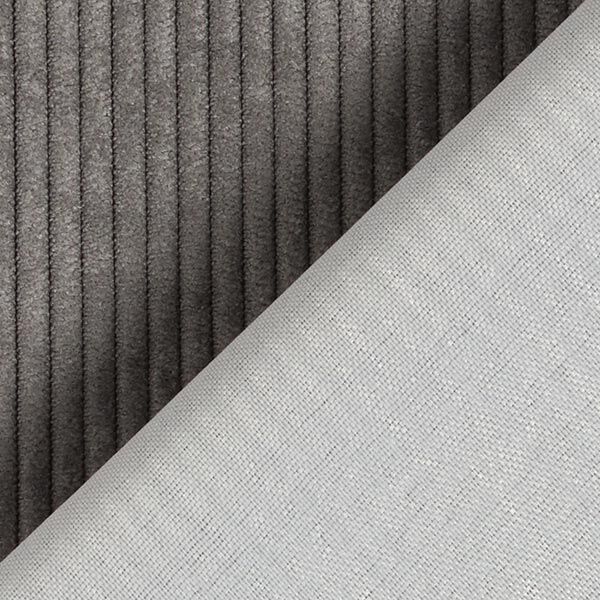 Tissu de revêtement aspect côtelé Fjord – gris,  image number 3
