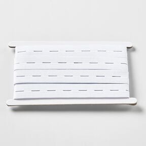 Élastique a boutonnières [3 m | 20 mm] – blanc, 